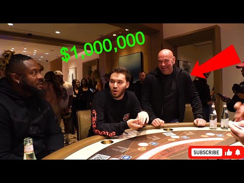 Adin Ross & Dana White High Stakes Gambling *$1,000,000*