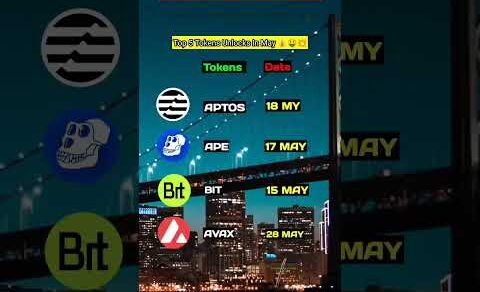 Top 5 Tokens Unlocks In May 2023 | Crypto news today #crypto #altcoins #shorts