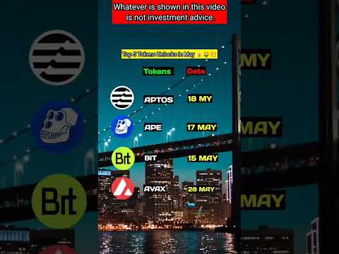 Top 5 Tokens Unlocks In May 2023 | Crypto news today #crypto #altcoins #shorts