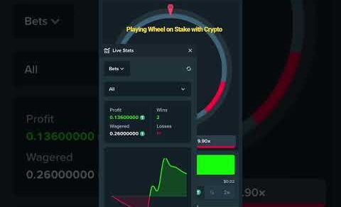 Playing #Wheel on #stake with #crypto   #wheel #stakecasino #cryptocurrency #trading