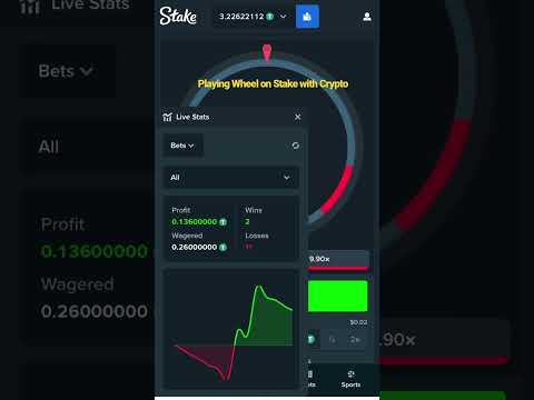 Playing #Wheel on #stake with #crypto   #wheel #stakecasino #cryptocurrency #trading