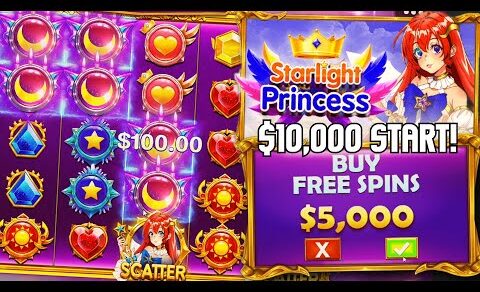 I tried STARLIGHT PRINCESS with $10,000! (STAKE)