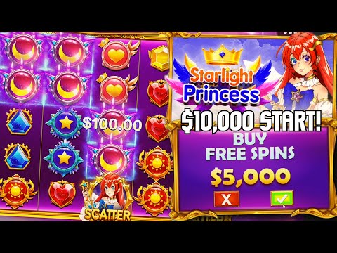 I tried STARLIGHT PRINCESS with $10,000! (STAKE)