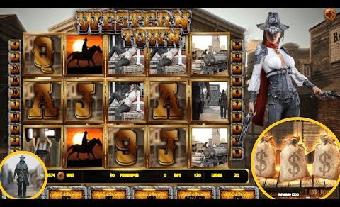 Slot WESTERN TOWN Une machine à sous avec de divers bonus ( démo )