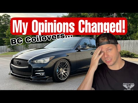 Q50 Coilovers After ONE FULL Year! BC Racing