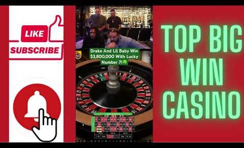 Drake And Lil Baby Win $3,800,000 With Lucky Number 7 On Roulette! #drake #roulette #lilbaby #casino