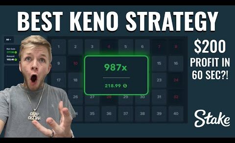 BEST GAMBLING STRATEGY FOR KENO ON STAKE! INSANELY FAST PROFIT