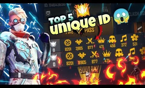 Top 5 [ UNIQUE ID ] In [ FREE FIRE ] Kha Se Aate Hai Ye Log..??