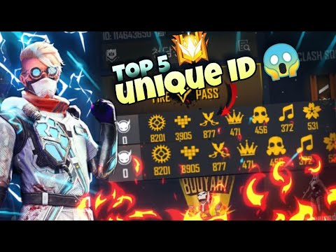 Top 5 [ UNIQUE ID ] In [ FREE FIRE ] Kha Se Aate Hai Ye Log..??