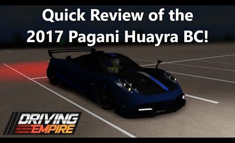 Quick Review of the 2017 Pagani Huayra BC in Driving Empire! (April 2022)