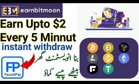 Earnbitmoon.Club | Earn Upto $2 Every 5 Minnut instant Withdraw | Make Money Online Without invest