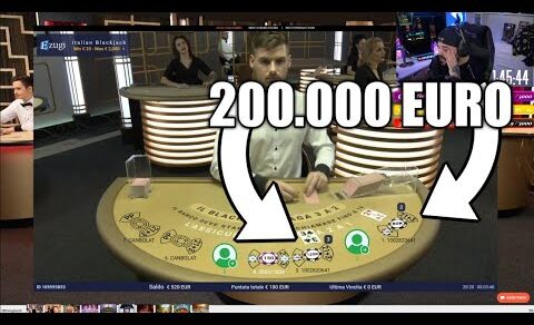 Un tizio gioca 200.000€ al BLACKJACK durante la LIVE di JOKER e…