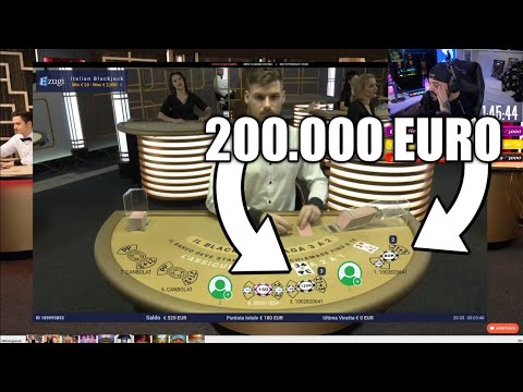 Un tizio gioca 200.000€ al BLACKJACK durante la LIVE di JOKER e…