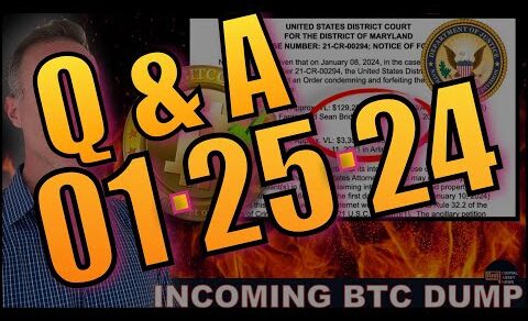 Q&A – (AFTER LIVE STREAM) – BREAKING: U.S. GOVERNMENT ANNOUNCES $130M BITCOIN SELL-OFF. GET READY!