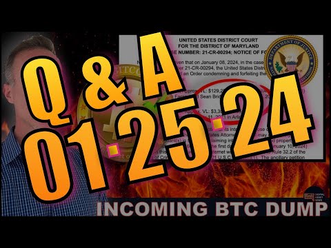 Q&A – (AFTER LIVE STREAM) – BREAKING: U.S. GOVERNMENT ANNOUNCES $130M BITCOIN SELL-OFF. GET READY!