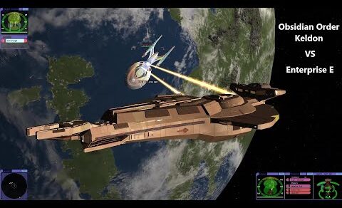 Obsidian Order Keldon VS Enterprise E | Upgrades? | BC-Remastered | Star Trek Bridge Commander |