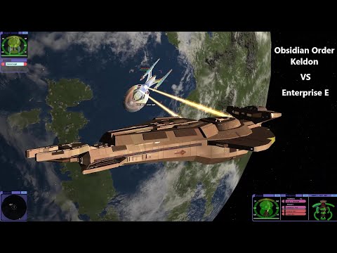 Obsidian Order Keldon VS Enterprise E | Upgrades? | BC-Remastered | Star Trek Bridge Commander |