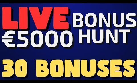 NOW OPENING 32 BONUSES LIVE – €5000 Bonus Hunt –  Tom’s Wednesday Big Win Online Slots Stream