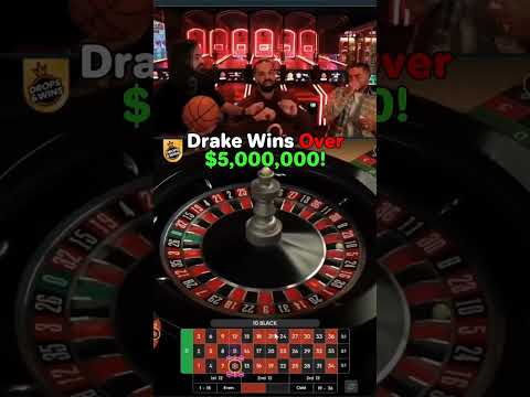 drake win over 5,000,000$ in one spin!! #roulette #drake #spin #bigwin #casinoonline #shorts