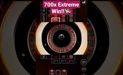 Extreme 700X big win!! #roulette #casino #bigwin #shortsyoutube #shorts