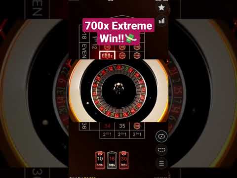 Extreme 700X big win!! #roulette #casino #bigwin #shortsyoutube #shorts