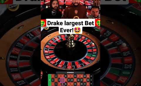 Drake Largest Bet Ever🤑 #bigwin #gambling #drake #roulette #casinoonline #maxwin #shorts