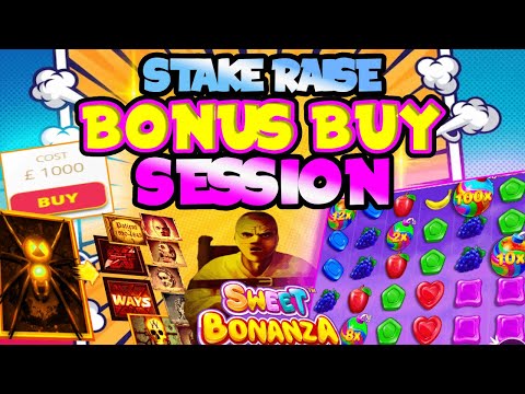 Ultimate Online Slots Stake Raise Session! £1000 Bonus Buy! 🎰💰