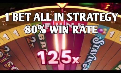 FUNKY TIME 1 BET ALL IN STRATEGY 80% WIN RATE, #EVOLUTION #GAMING #LIVE #CASINO #ONLINE