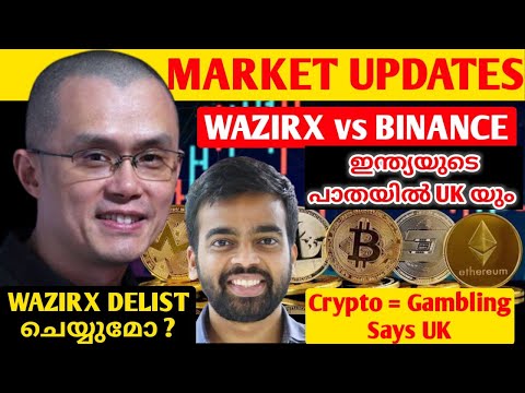 WAZIRX VS BINANCE🔥CRYPTO = GAMBLING SAYS UK🔥CRYPTO NEWS TODAY MALAYALAM🔥CRYPTO MALAYALAM🔥