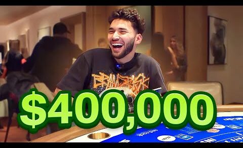 Adin Ross Wins $400,000 on High Stakes Blackjack!