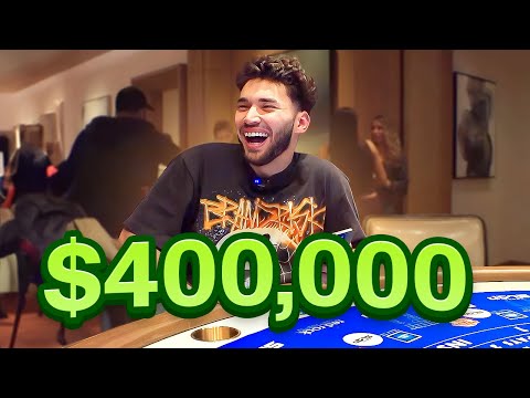 Adin Ross Wins $400,000 on High Stakes Blackjack!