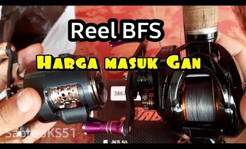 Reel BC BFS murah Sabre JKS 51 left handle, Reel imut bisa long cast stream fishing