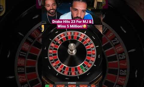 Drake Hits 23 On Roulette For MJ & Wins 5 Million!😳 #drake #roulette #michaeljordan #casino #bigwin