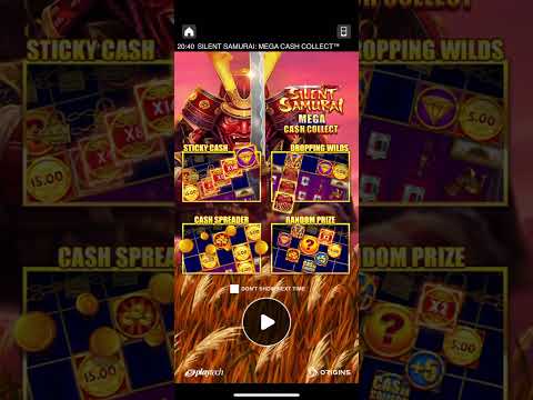 🥷Unlocking All Features of Silent Samurai Mega Cash Collect Slot on Mobile📱 (Playtech)