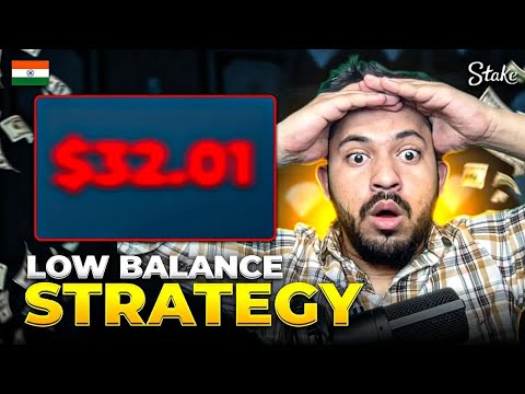 THE BEST LOW-BALANCE STRATEGY ON STAKE (First time ever on youtube !!)