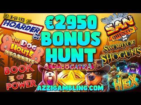 €2950 BNUS HUNT! 16 SLOTS €2-€3!😱🎰🎰