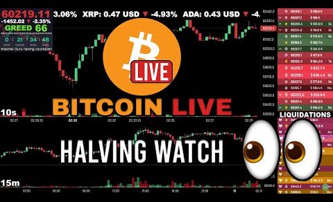 🔴 Bitcoin LIVE Halving Watch