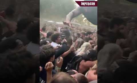 Painful Stagedive in Slow Motion 🥲 #shorts #impericon