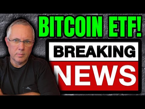 BREAKING BITCOIN ETF CRYPTO NEWS! HUGE BITCOIN ETF NEWS!