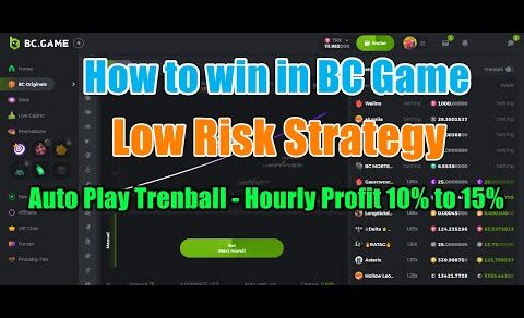 Simple Auto Strategy Play Trenball (10% – 15% Hourly Profit) – BC Game