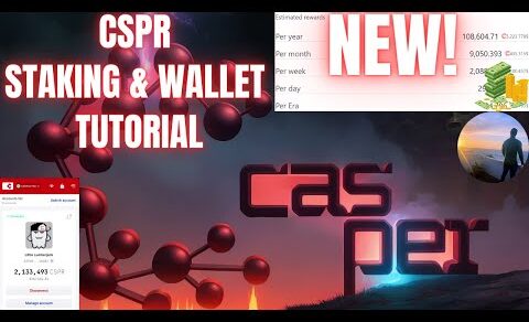 NEW! CASPER CSPR STAKING & WALLET TUTORIAL 📈 New Information  💥CRYPTO NEWS 💲 WATCH ALL✔️