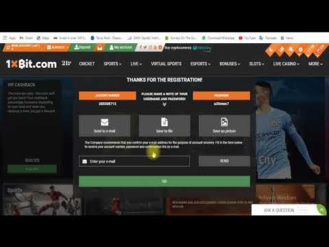 How to Create 1xbit Account Free|| BTC main online Matches Pa Business kar ka Paisa kamao