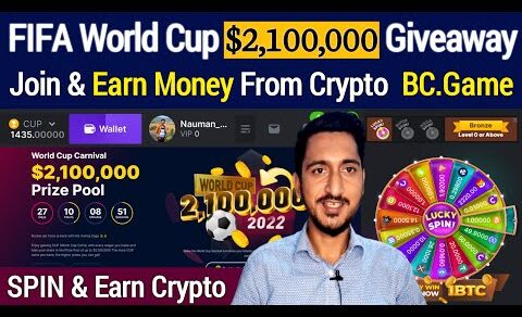 Earn Daily $30,000 on BC Game with $2.1M Big Crypto Giveaway FIFA Football World Cup 2022