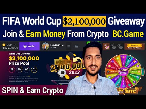 Earn Daily $30,000 on BC Game with $2.1M Big Crypto Giveaway FIFA Football World Cup 2022