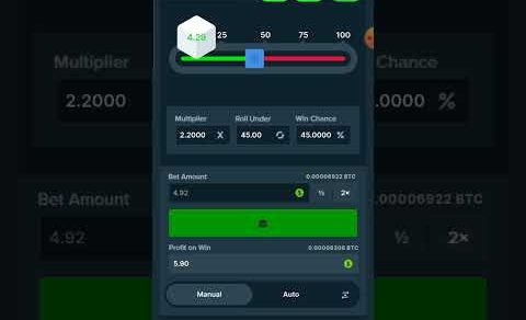 BTC Daily Profit Best Dice Strategy #dice  #stake #casino