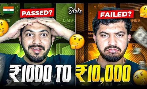 I DID ₹1000 to ₹10,000 challenge on STAKE😱😱 (PASSED OR FAILED??)