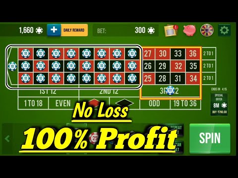 No Loss 100% Profit Strategy 🌹 || Roulette Strategy To Win || Roulette