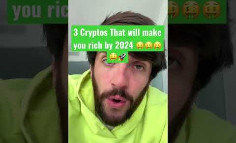 3 CRYPTOS TO MAKE YOU RICH BY 2024 🤑🤑🤑 #dogecoin #crypto #bestcrypto #eth