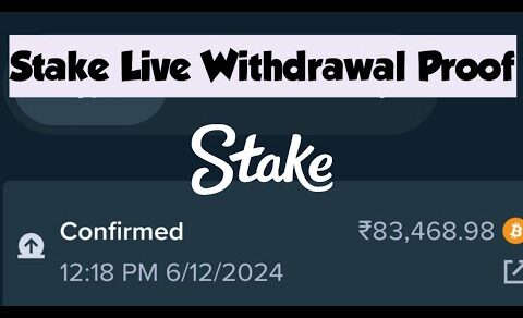 1 lakh Live stake deposit and withdrawal | Stake Deposit and Withdraw in real-time live Proof 2024