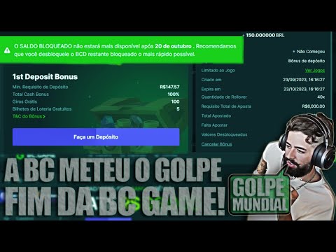 O FIM DA BC GAME & A BC DEU O G0LPE. (Fim do Bonûs de Depósito?!)